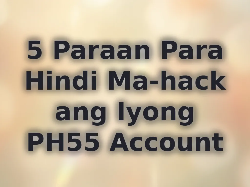 Secure account tips